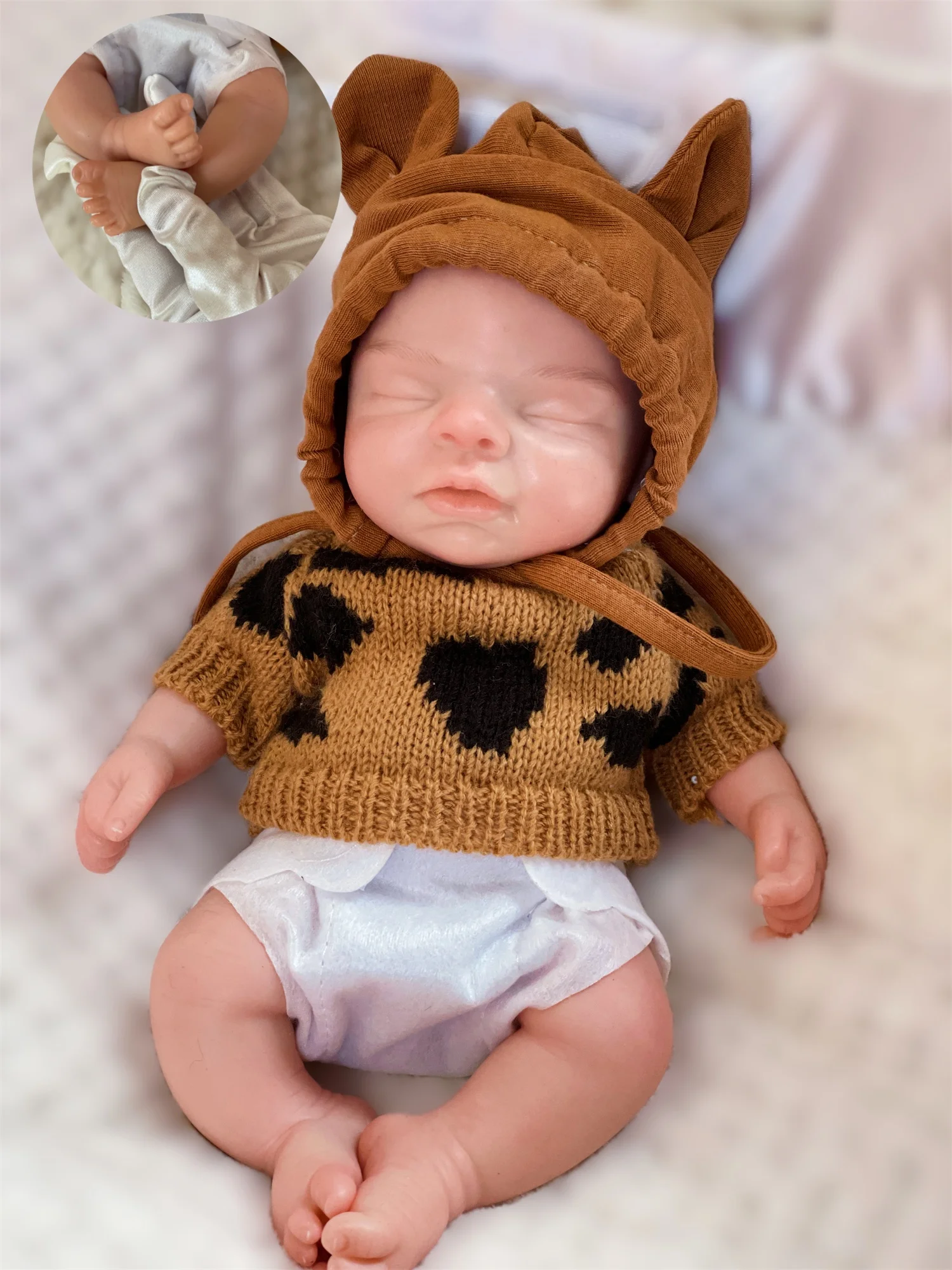 Кукла реборн силиконовая 10 дюймов 2 вида