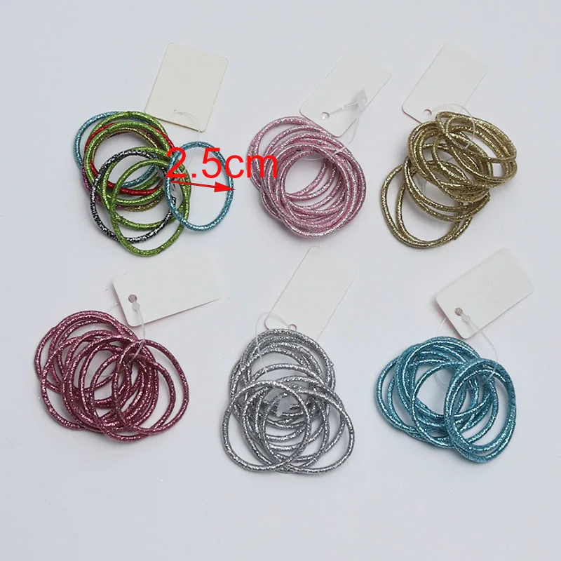 Детские блестящие эластичные резинки для волос мини-размер детский держатель