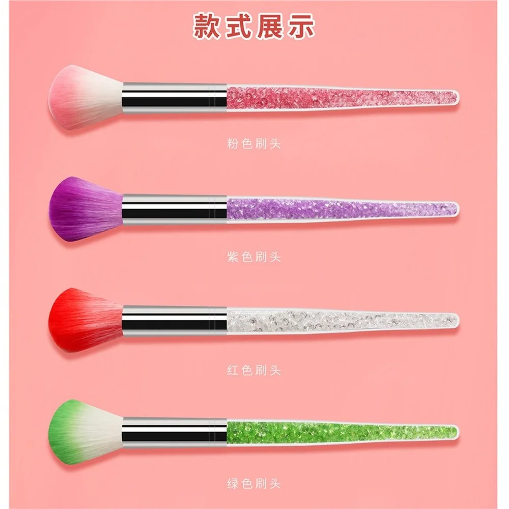 

Professional Nail Art Dust Brush Makeup Brushes Nail Art Care Soft Remove Dust Acrylic Rhinestones Handle Beauty Tools