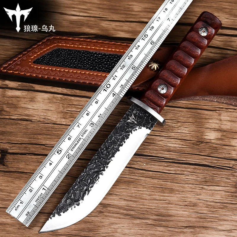 

Knife Self-defense Military Knife Survival Forging Knife Sharp Portable Outdoor Survival Straight Knife Manual Forging