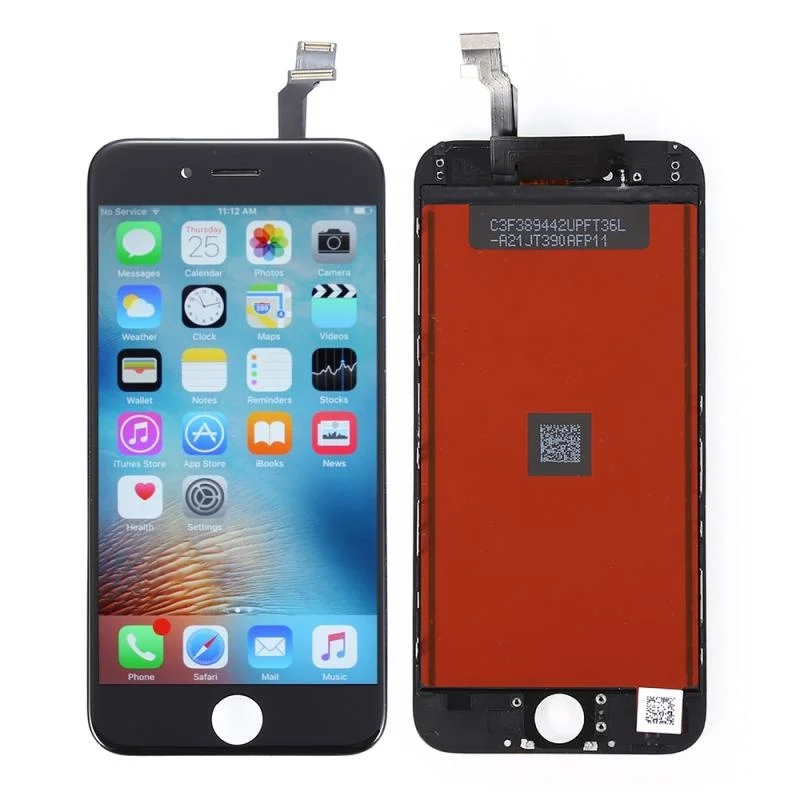 

Качественный 4,7 дюймовый ЖК-объектив сенсорный экран дисплей дигитайзер в сборе Замена для IPhone 6 черный/белый цвет фотоэкран