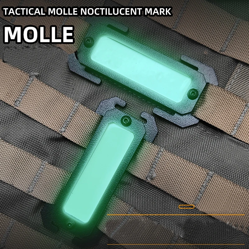 

2pcs cal Molle Adctilucent Mark Mounting Accessories Otdoor Kapsack Uiversal light Asorption Bard for Camping Hiking