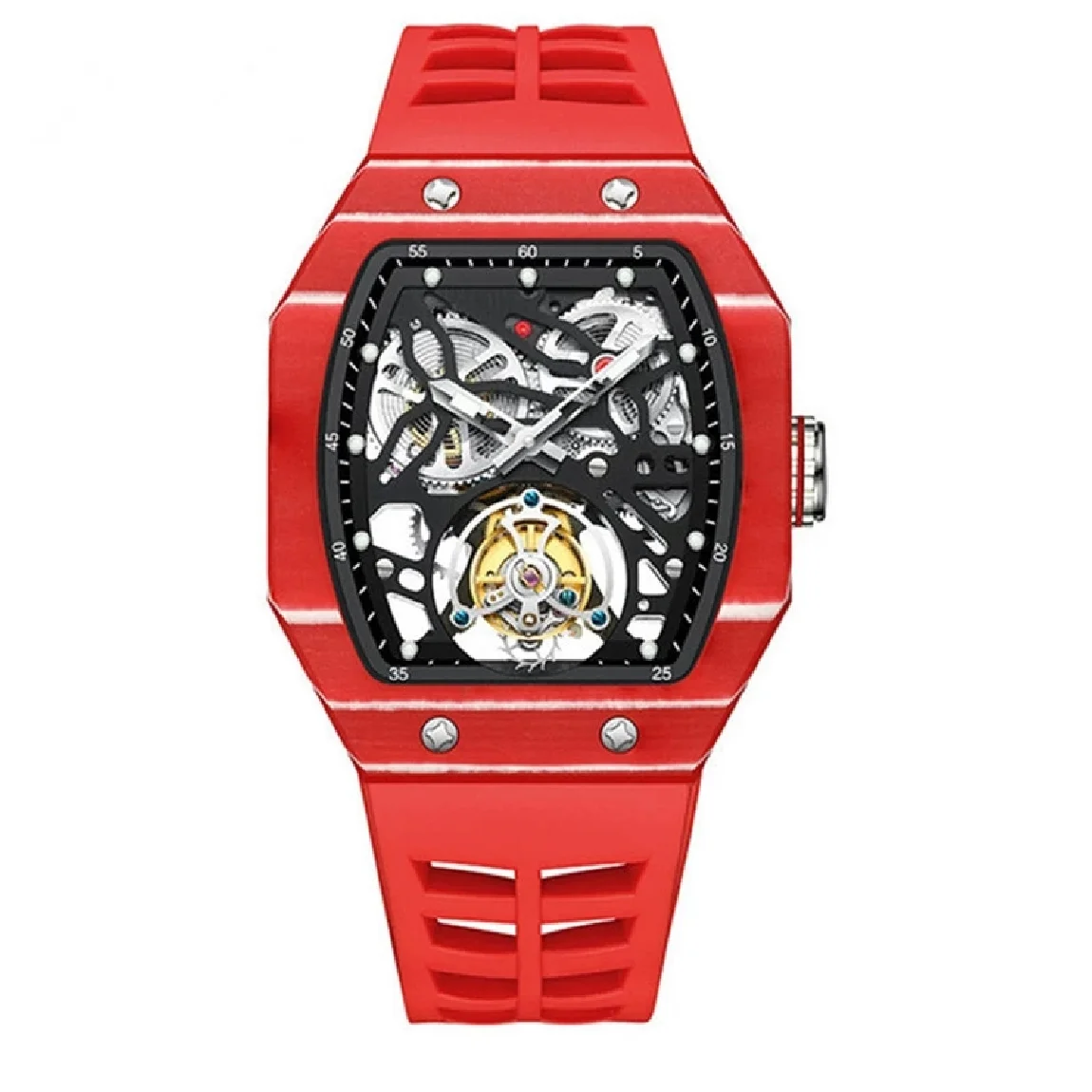 

AESOP Flying Tourbillon Skeleton Watch For Man Sapphire Waterproof Mechanical Manual Winding Chronograph Clock Male