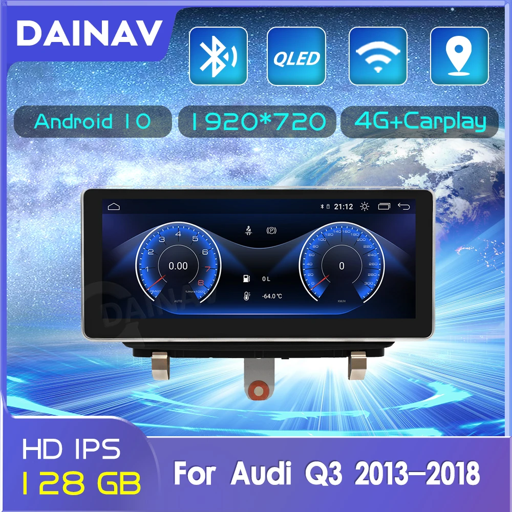 

Автомагнитола на Android 10, 128 ГБ, для Audi Q3 2013-2018, 2 Din, стереоприемник, GPS-навигация, мультимедийный DVD-плеер