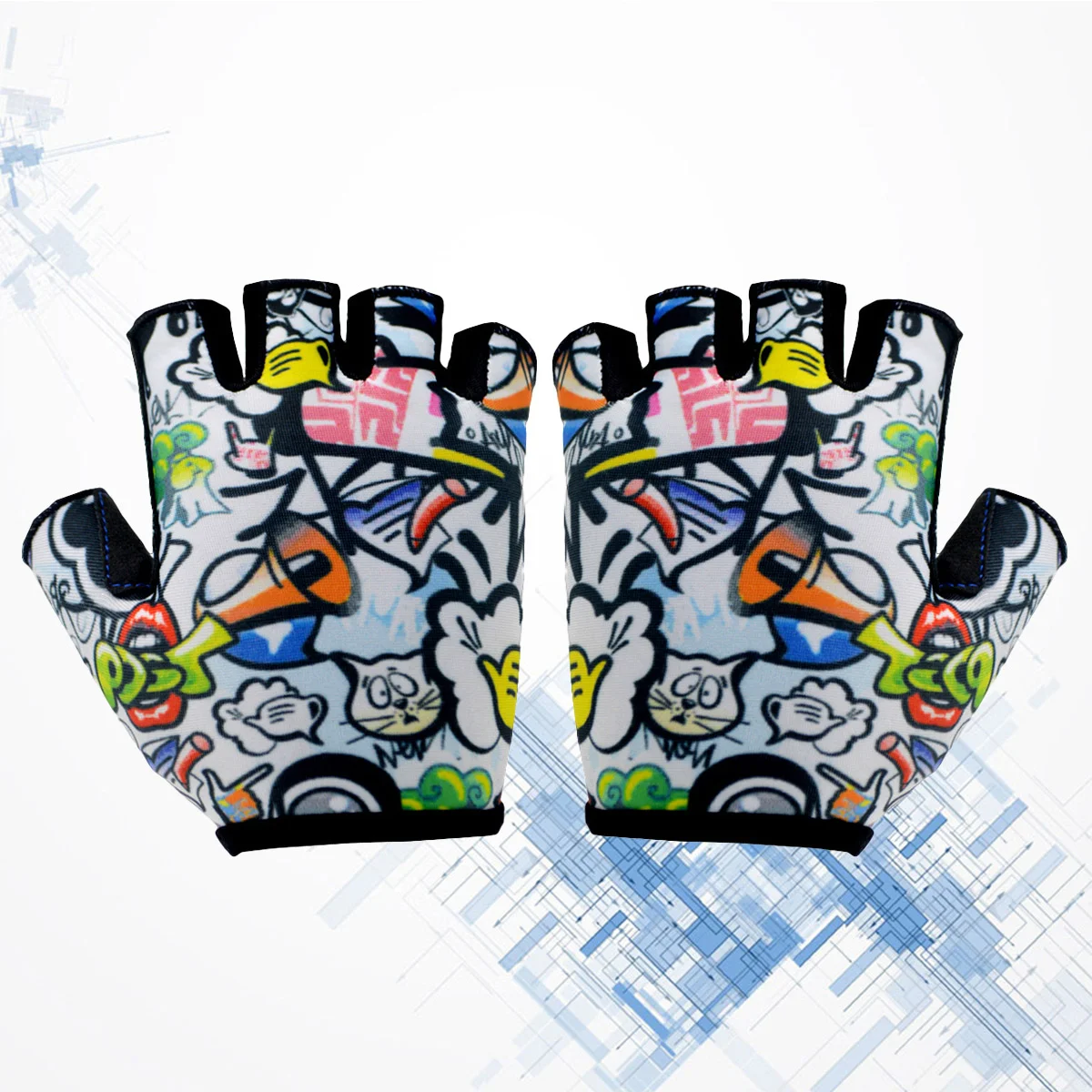 

Kids Fingerless Gloves Bike Gloves Kids Skateboard Gloves Kids Cycling Mitt Riding Gloves Half Finger Gloves Biking Gloves