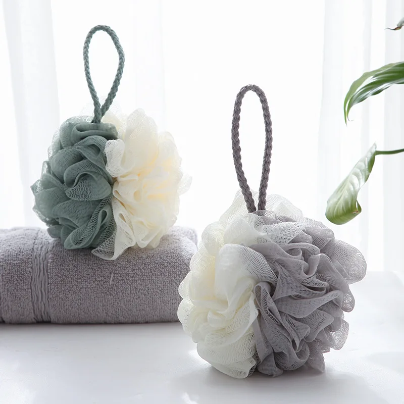 

Large Size Bath Balls Rich Bubbles Body Flower Bath Sponge Shower Brush Body Wash Scrubber Mesh Soft Brush