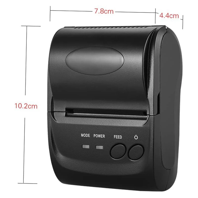 Беспроводной принтер для Iphone POS-5802DD Mini портативный беспроводной USB термопринтер