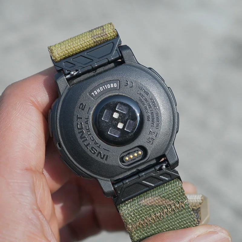 Фото FATBEAR [для Garmin Suunto amazfit Band] нейлоновый ремешок с военными правилами и тактиками 22 мм Multicam MC №4