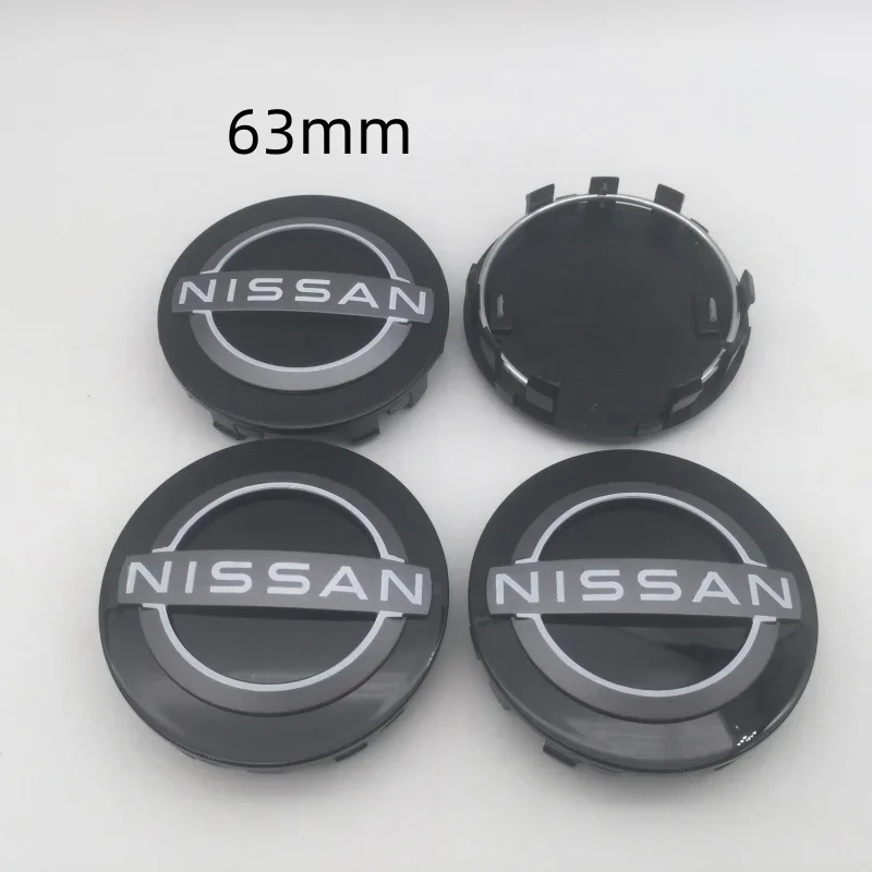 

4 шт. 3D 54 мм 60 мм 63 мм для автомобиля Nissan, эмблема ступицы колеса, центральная крышка, крышки значка, наклейки, наклейки, аксессуары для стайлинга