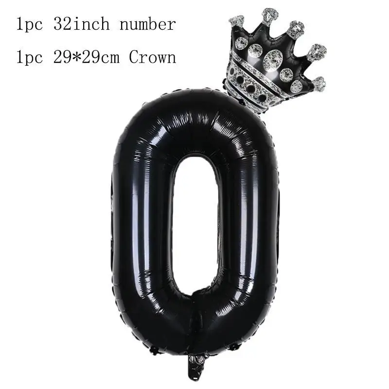 2 шт. фольгированные воздушные шары с цифрами 32 дюйма