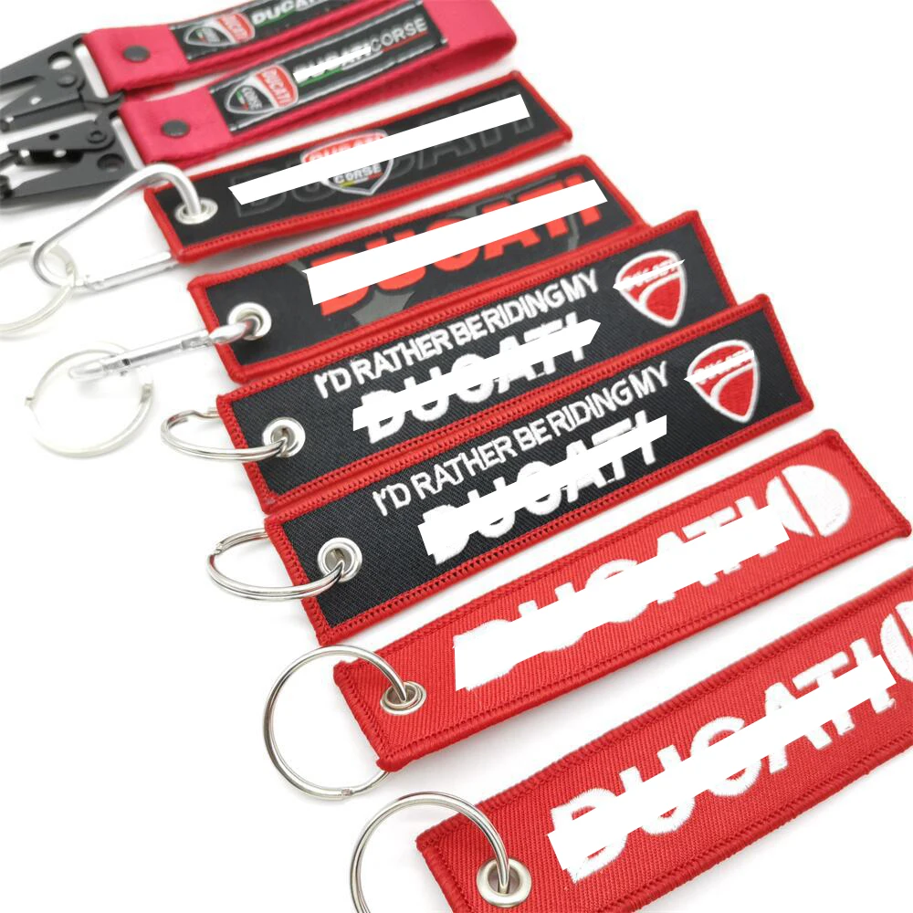 Брелок для ключей с вышивкой из полиэстера и мотоцикла подвесной путешествий