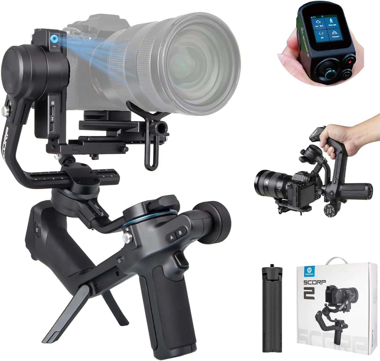 Feiyutech Scorp 2 комплект 3-осевой стабилизатор подвеса ручной антивибрационный Dslr