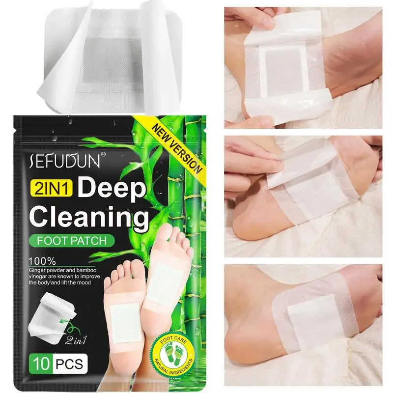 

10 шт., патчи для ног с эффектом глубокого очищения Клейкие листы