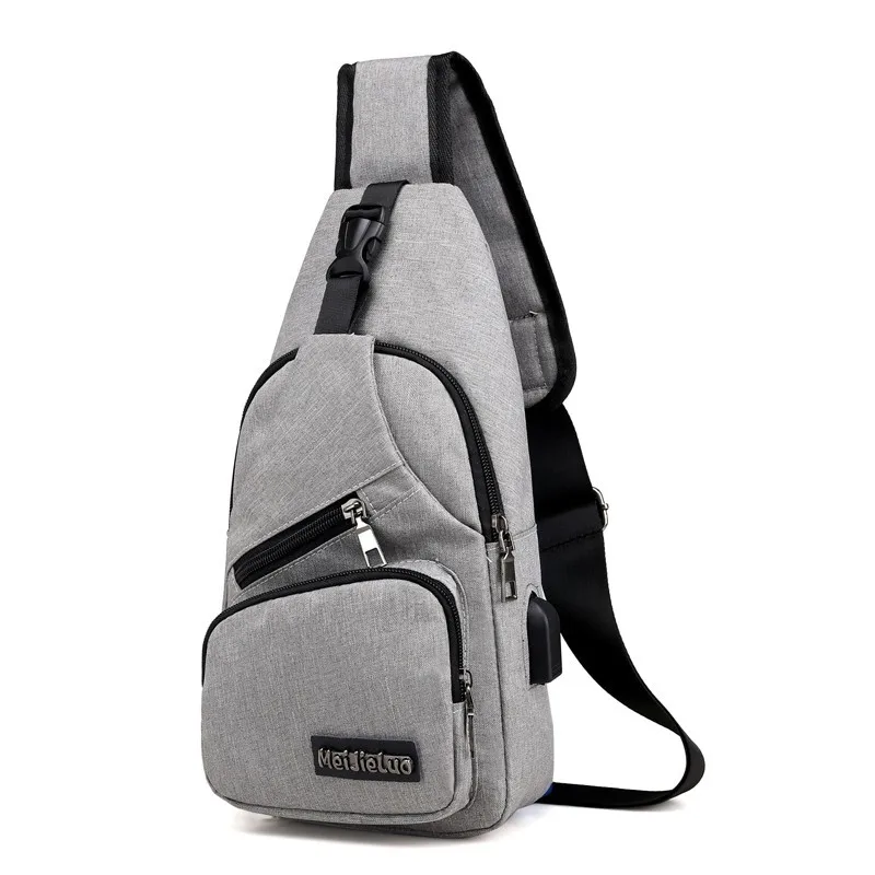 Canvas One-Shoulder Diagonal Multi-Zip Casual Waist Bag Tackle Bag Practical Storage Equipment Bag