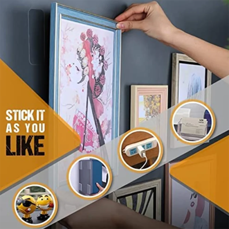 60 шт. Многоразовые водонепроницаемые двусторонние клейкие ленты |