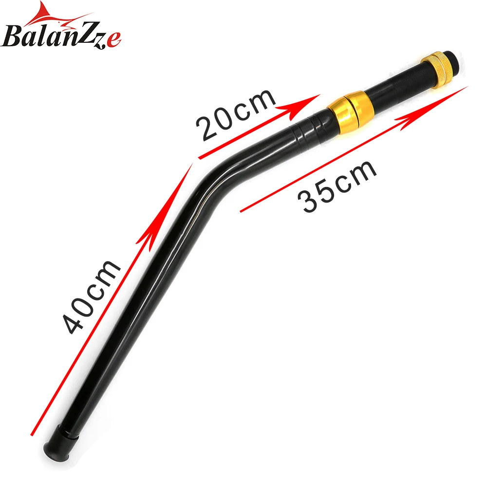 Balanzze Curved Fishing Rod Hand Grip Handle For Seaboat Fishing Saltwater Big Game Trolling Rod Handle One Section Bent Handle