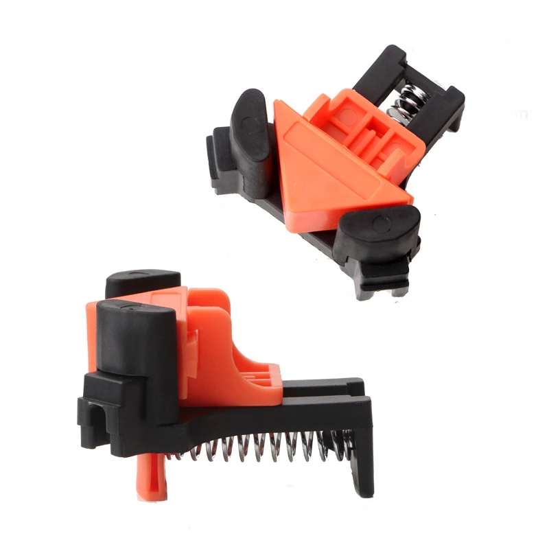 

4Pieces 90-degree Right-angle Clip Carpenter Fixing Frame Clip Tool Right-angle Adjustable Carpenter Spring Clip Tool