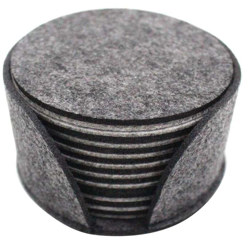 

Glass Coaster, Round Coaster, Glass Coaster, Drink Coaster With Beverage Storage Box, Bar, Cup 10-Piece Set