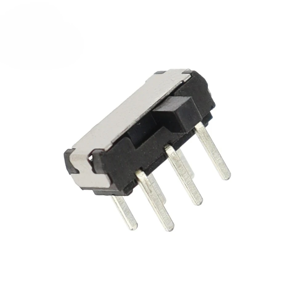 Фото Миниатюрный ползунковый переключатель MSK-22D18 2P2T DPDT DIP, 6-контактный, боковой, черный №4