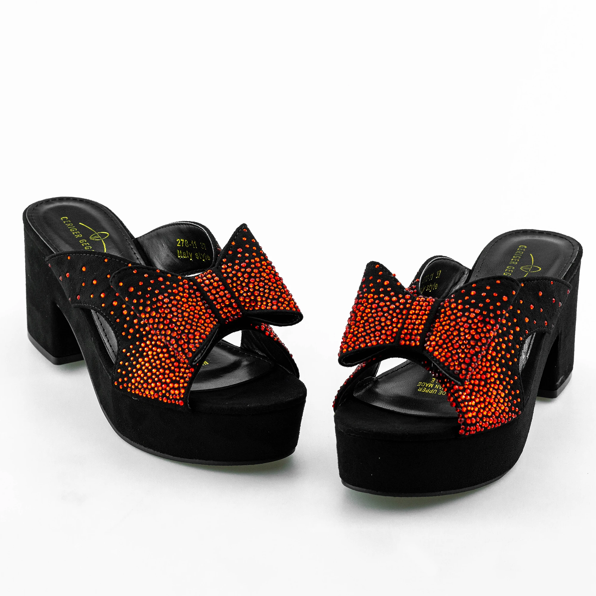 2022 Chunky Platform Heels for Women Wedding Party Dress Shoes Female Footwear Fashion Mules Office Comfy Square Heel Sandals