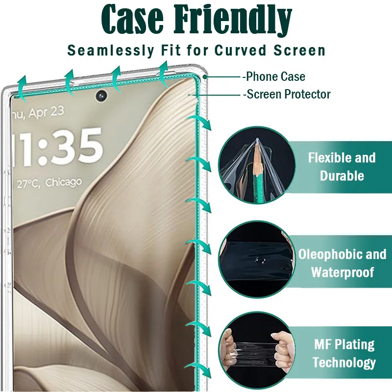 2-4 шт. HD полное покрытие гидрогелевая пленка для Motorola Edge 50 Ultra X50 40 Neo 30 Fusion Защитная