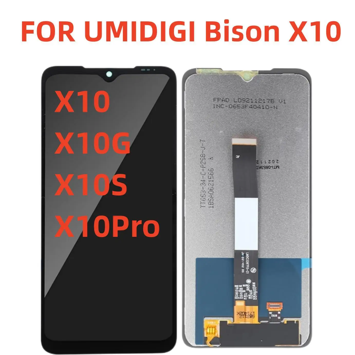 

Original UMIDIGI Bison X10 X10 Pro LCD Display+Touch Screen For UMIDIGI Bison X10G X10S LCD Display + Tools + 3M Adhesive