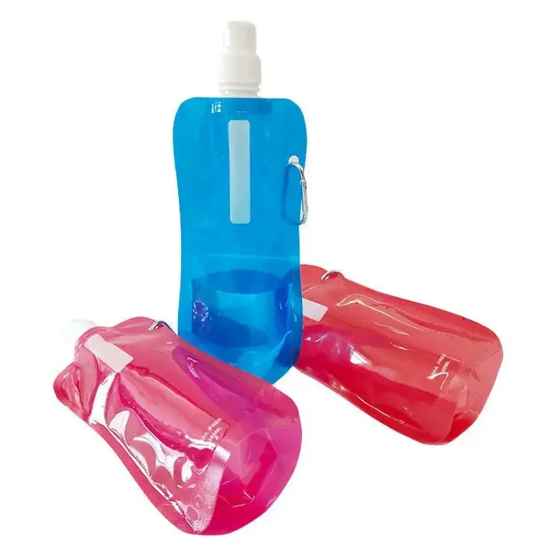 

480ML Portable Ultralight Foldable Water Bag Soft Flask Bottle Outdoor Sport Hiking Camping Water Bag Folding Water Bucket