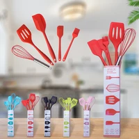 5pcs silicone baking tool egg whisk spatula brush set kitchen utensil kitchenware for cooking baking mixing kitchen accessories