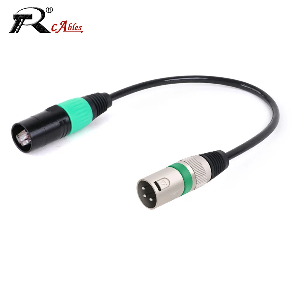 Кабель Ethernet XLR к RJ45 сетевой адаптер с 3-контактным штекером UTP 8P8C CAT5/6