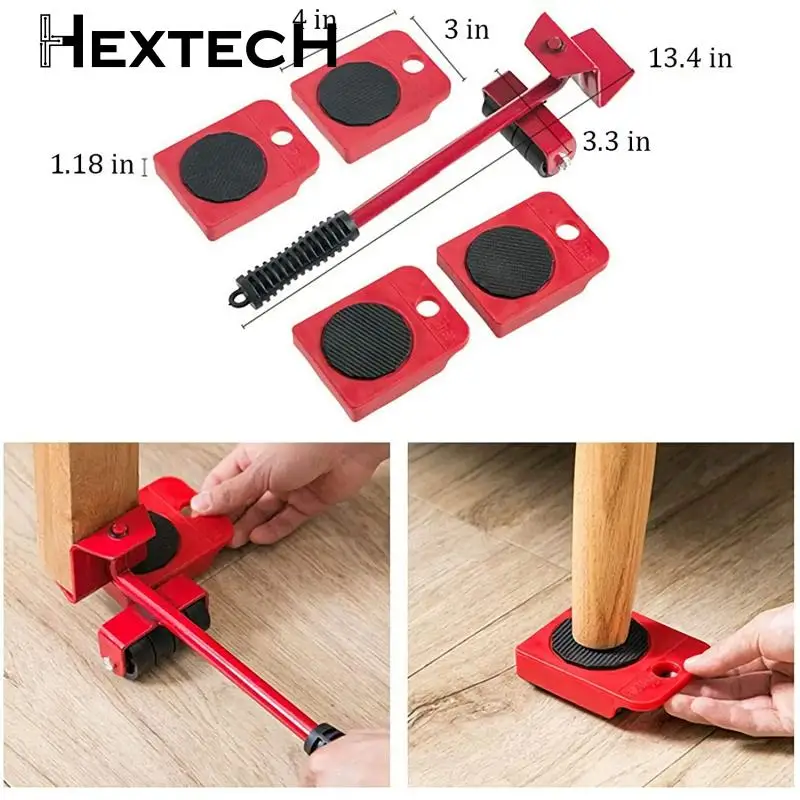 

Furniture Roller Moving Lifter Heavy Appliance Mover With Bar 4 Sliders Furniture Lifter Appliance Rollers Mover Wheels Tool Set