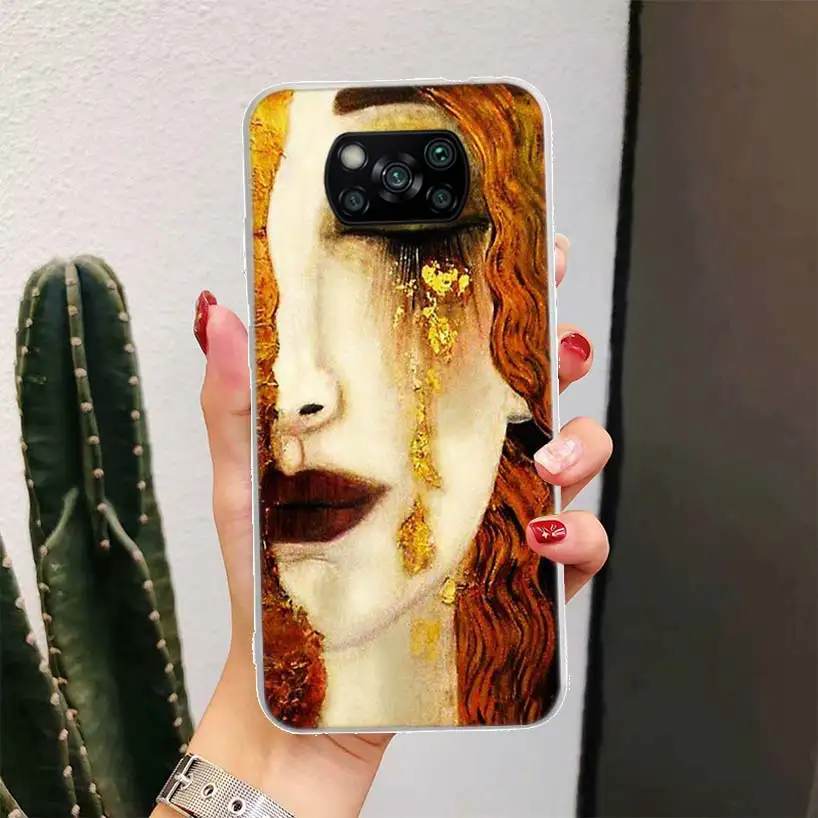 Чехол для телефона Kiss by Gustav Klimt Desig Xiaomi Poco X3 Nfc M3 F3 F1 Mi Note 10 Pro 11 Lite 9 8 CC9 9T 10T A3 A2 A1 11T 11i Fun