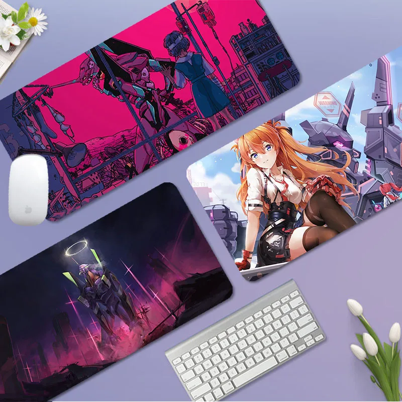 

BANDAI Neon Genesis Evangelion 80x30cm XL Lockedge Thickened Mouse Pad Oversized Gaming Keyboard Notebook Table Mat