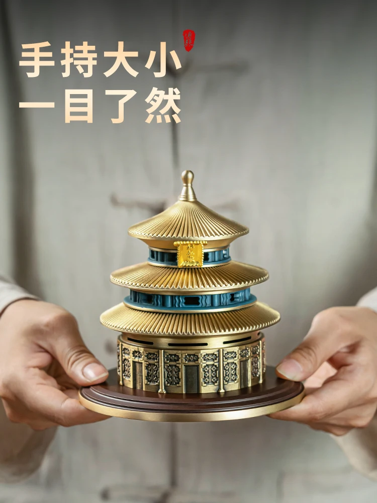 Новая медная курильница Tiantan в китайском стиле, домашняя курильница из сандалового дерева, украшение для внутренней курильницы (art.: 3920d43cf2fc3) - 3920d43cf2fc3
