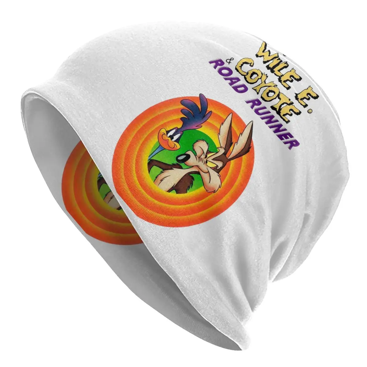 

Wile E Coyote Caps Roadrunner Cartoon Goth Unisex Outdoor Skullies Beanies Hat Summer Warm Multifunction Bonnet Knit Hat