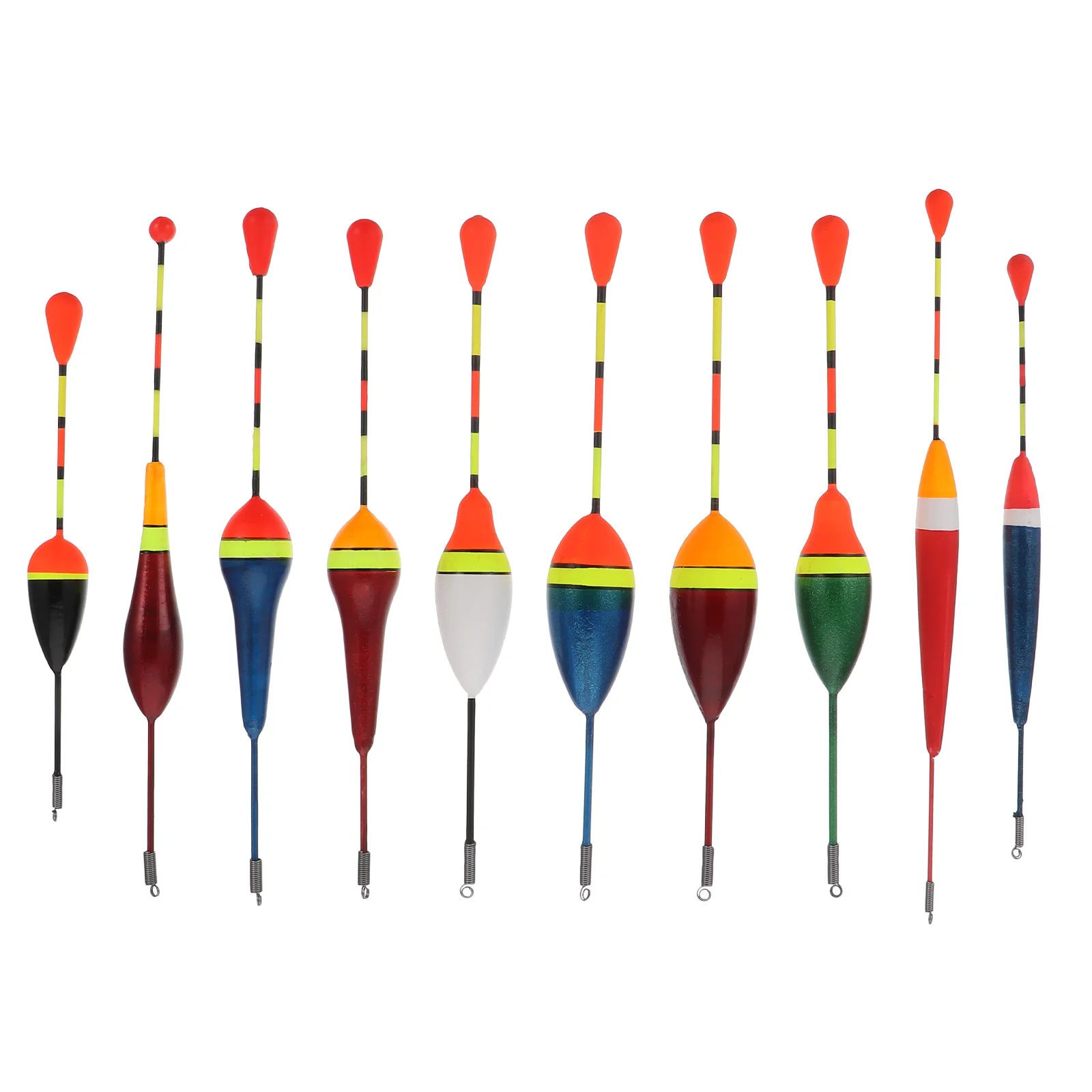 

10 Pcs Float Fishing Floats Set Light Stick Buoy Bobber Kit Tackle Tool Floaters Line