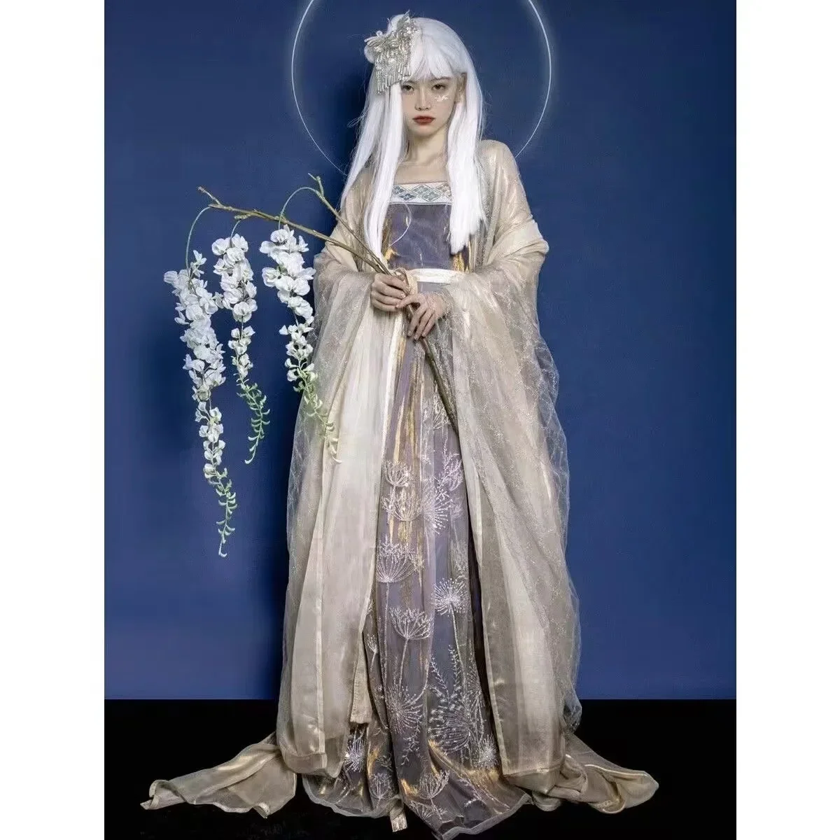 Обновленная юбка Hezi платье династии Тан ханьфу Женская одежда для косплея