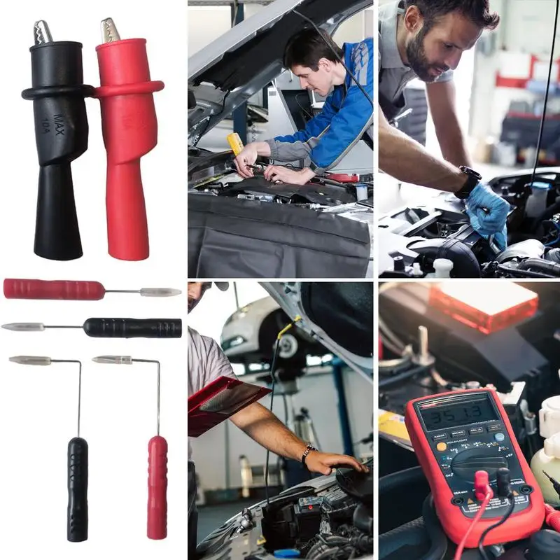 

Игольчатые тестовые щупы 2 мм, сменный телефон, длинный срок службы, противоскользящая эргономичная ручка для измерительных зажимов, вольтметров