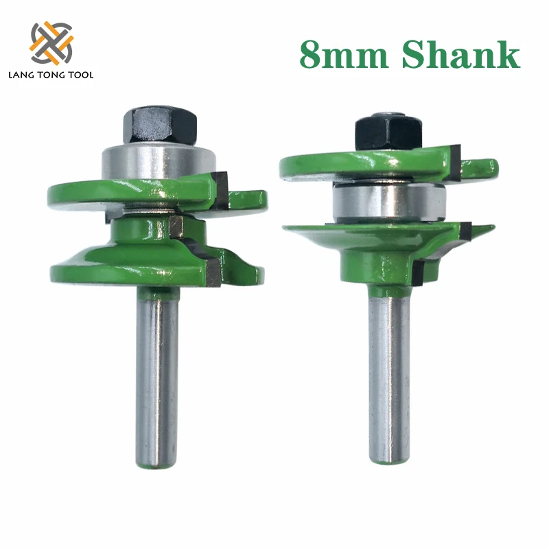 Набор фрез по дереву 8 мм 3 шт. большой шип направляющая для шкафа и | Инструменты