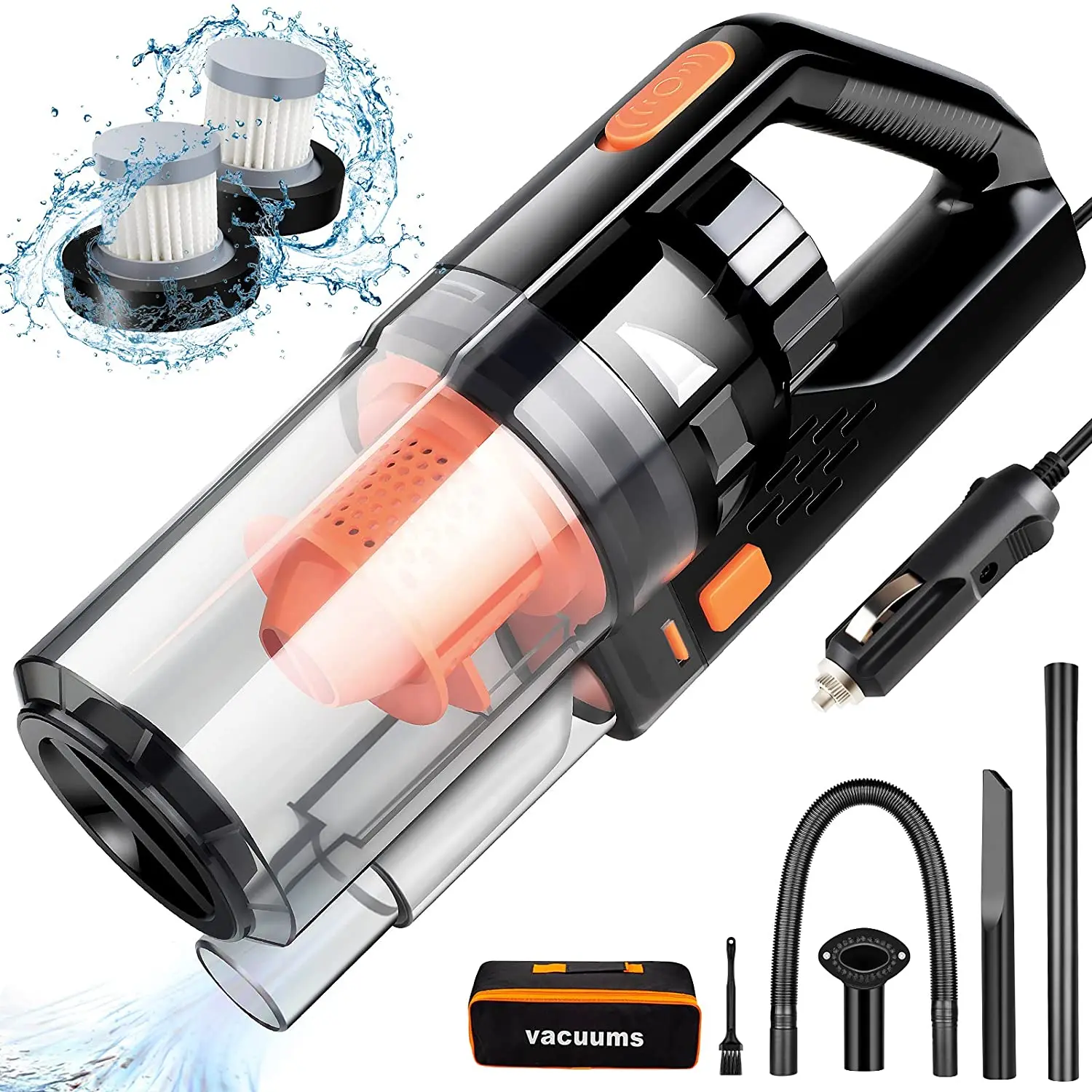 

150W Car Wireless Vacuum Cleaners 6000PA Powerful Cyclone Suction Home Portable Handheld HEPA Mini Cordless Vacuum Cleaner