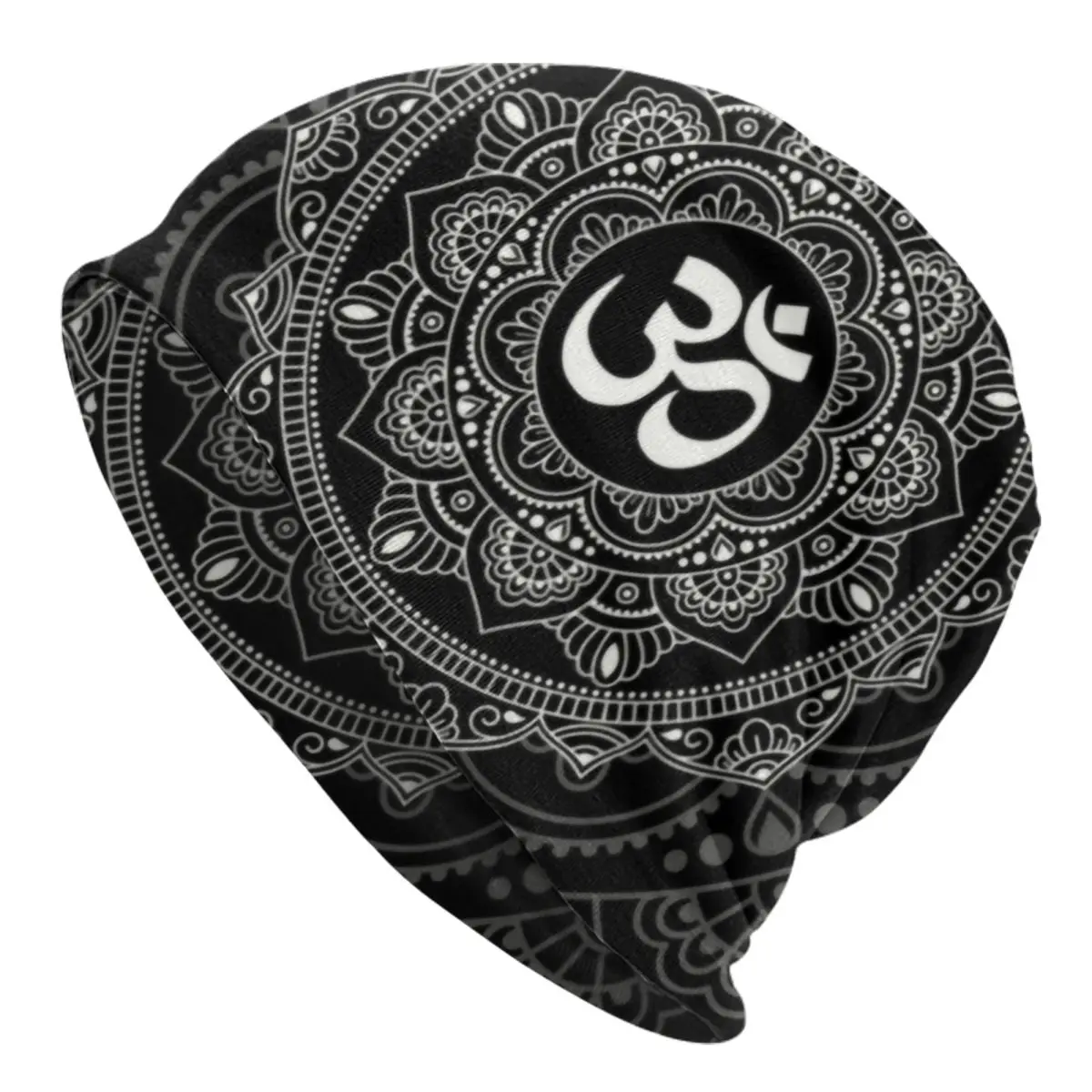 

Шапки Om Mandala Skullies облегающие шапки унисекс зимняя теплая вязаная шапка взрослая буддизм Aum Йога Медитация шляпы Уличная Лыжная шапка