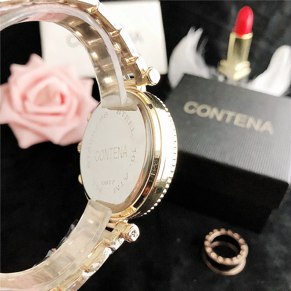 Women's fashion Stainless Steel wrist watch women's watch luxury top brand quartz watch female clock Relogio Feminino  2023