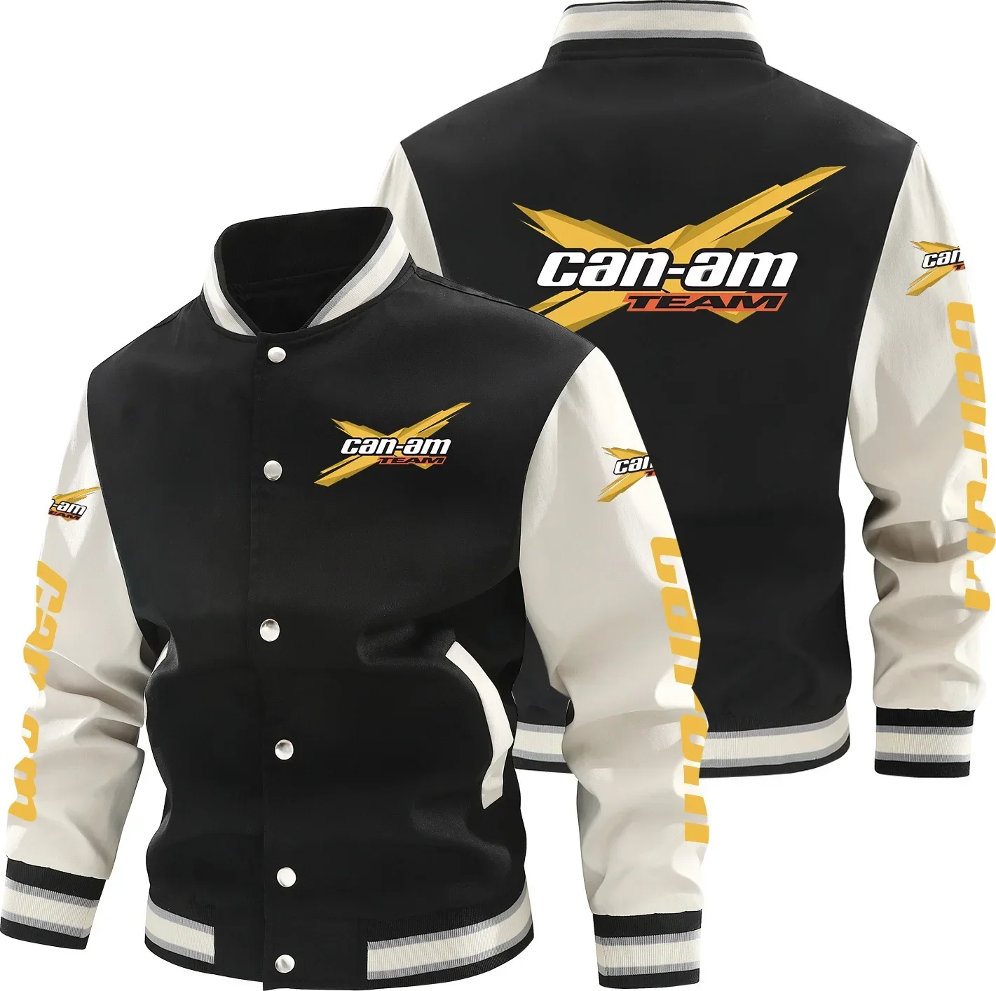 Новая весенне-осенняя мужская летная куртка Can-am модное повседневное бейсбольное