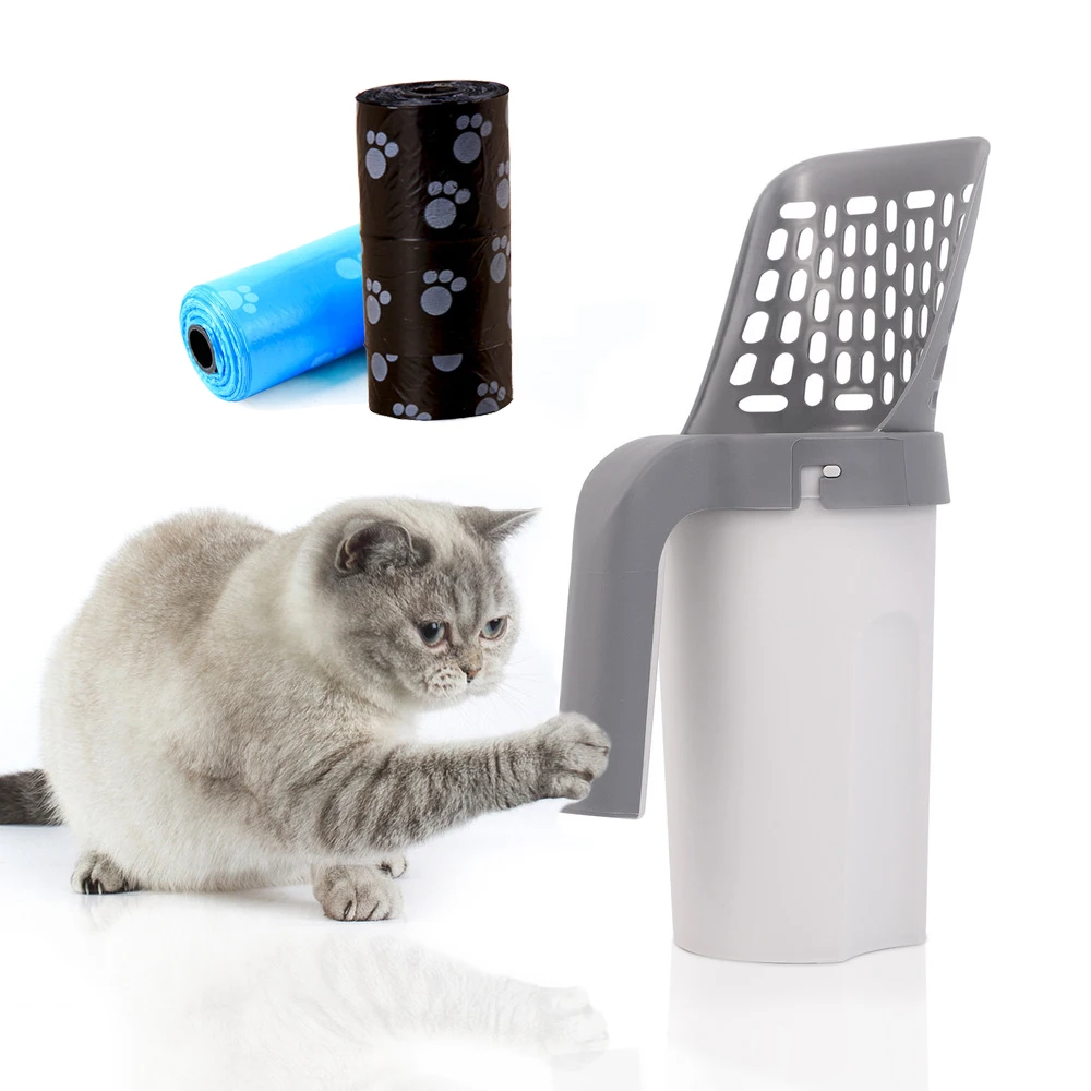 

Кошачий помет совок для домашних питомцев, пустотелый совок для собак, песочного цвета для очистки домашних питомцев, поднос для кошек, подн...