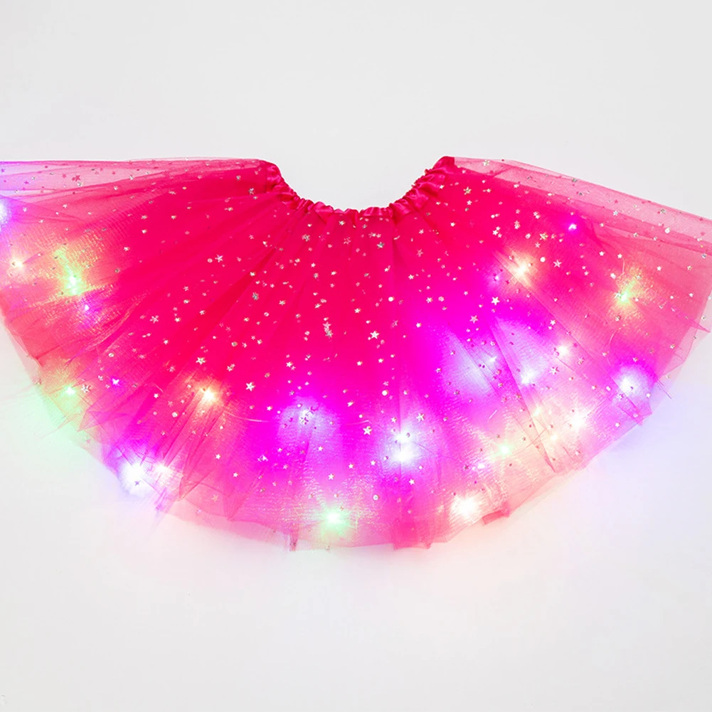 Girls Tulle Clothes Ballet Pettiskirt Kids Tutu Skirt Princess Party Fashion Magic Light Fluffy Stars Sequin Dancewear Glitter 6 Girls Tulle Clothes Ballet Pettiskirt Kids Tutu Skirt Princess Party Fashion Magic Light Fluffy Stars Sequin Dancewear Glitter 6
