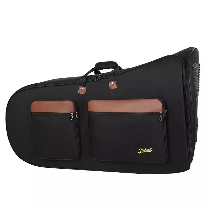 

Портативная сумка для инструментов Tuba bB, латунная плотная Сумочка для Басса, сумка из эуфониума с подставкой для ключей, рюкзак на два плеча