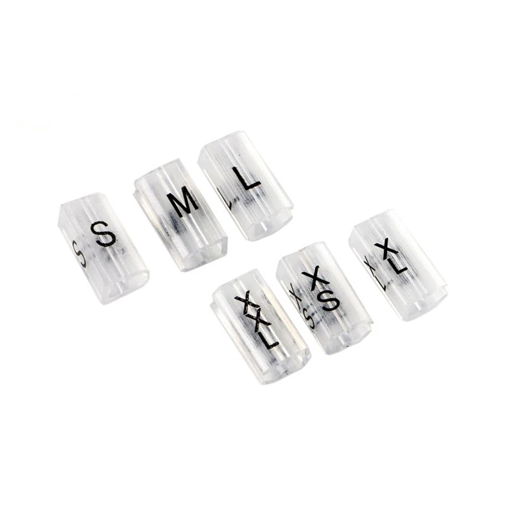 

Clothing Hanger Rectangle Size Markers Xs/s/m/l/xl/xxl Printed Sizes Label Tube Snap On Clip Garment Sizers Clear Size Number