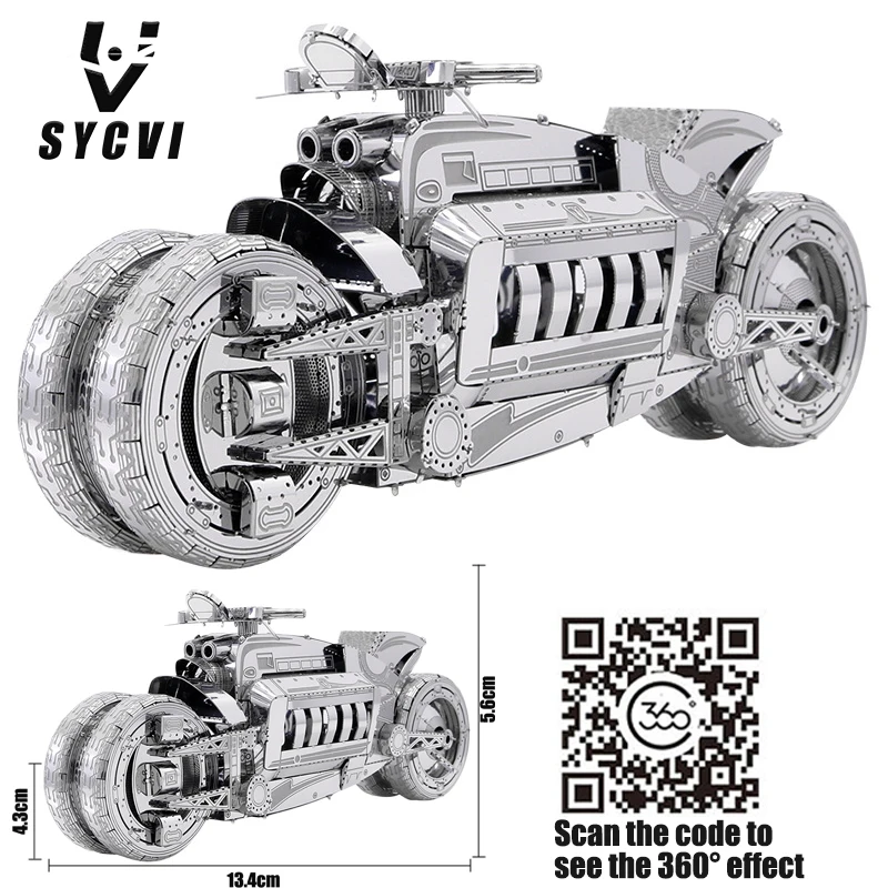 

Коллекция 3D пазлов для любителей мотоциклов, металлическая модель, модель мотоцикла 3D «сделай сам» 1:16, обучающая игрушка