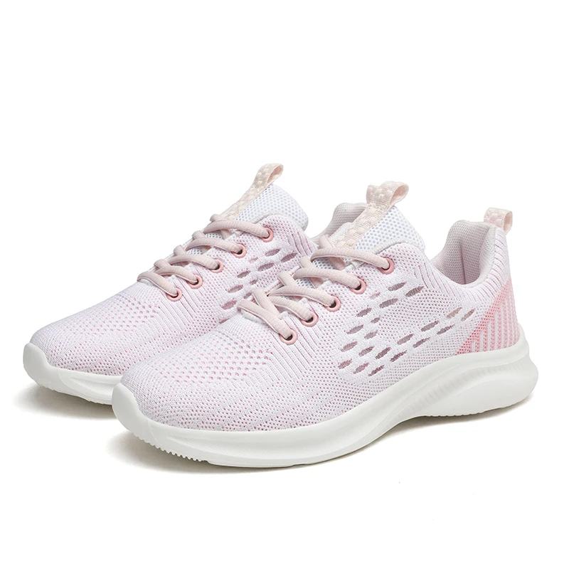 

Women's Shoes Soft Bottom Breathable Sneakers Women Sneaker Light Casual Lace Up Shoe Non Slip Running Shoe Mesh Vulcanized Shoe
