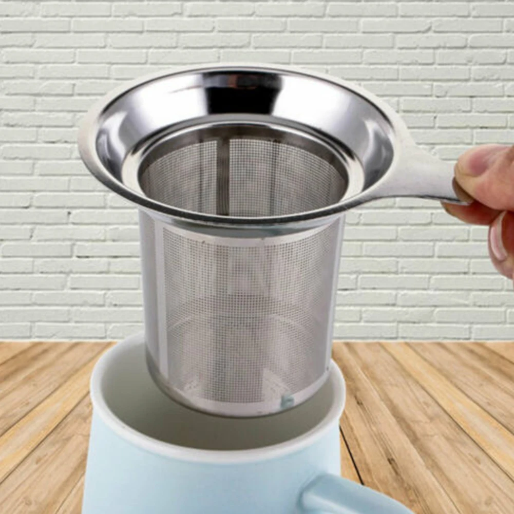 

Stainless Steel Mesh Tea Infuser Reusable Cup Strainer Loose Leaf Spice Filter Teapot Cup Hanging Loose Leaf Tea Strainer