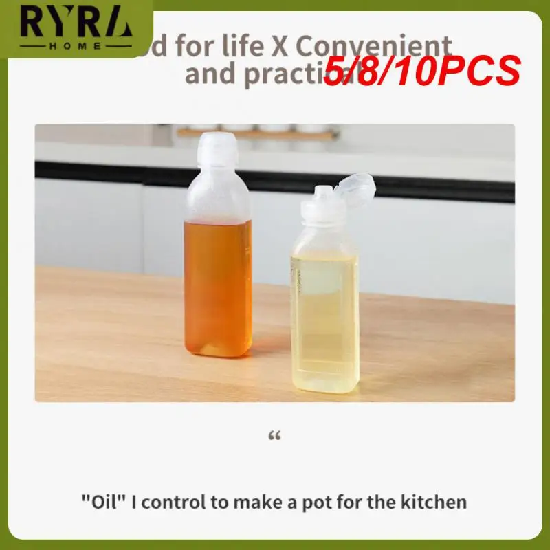 

5/8/10PCS Oil Dispensing Bottle High Quality Creative Condiment Bottles Olive Oil Gravy Plastic Sauce Vinegar Olive Dispenser